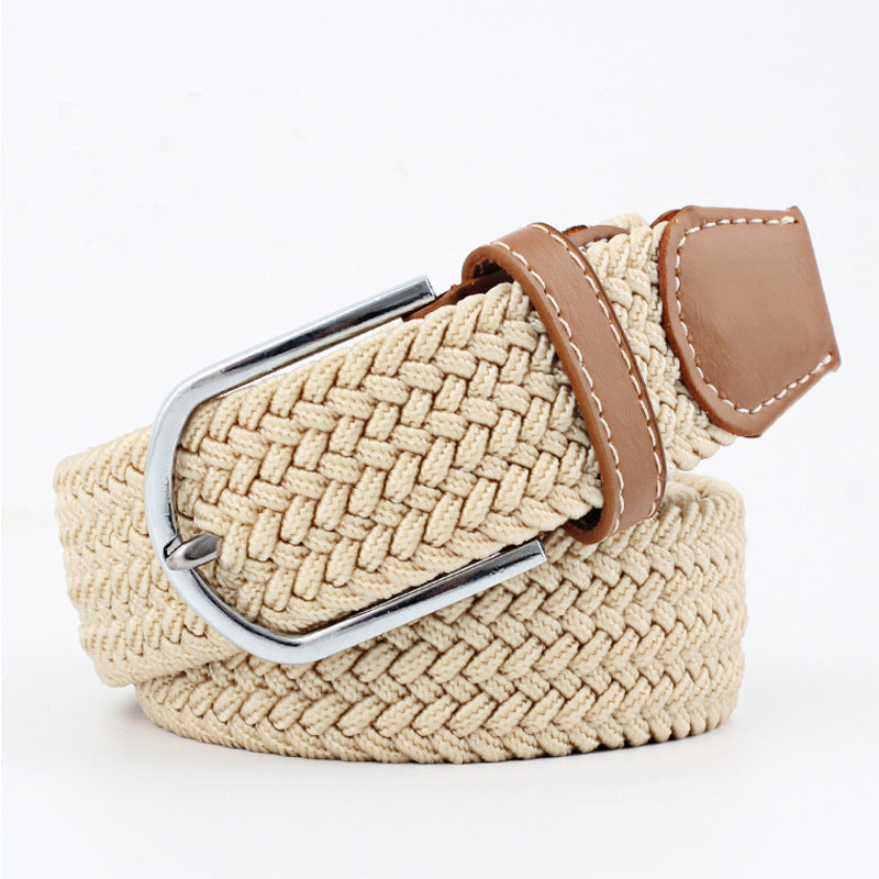 Canvas Stretch Belt Unisex | Woven Adjustable Durable Everyday
