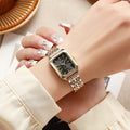Women's & Men's Quartz Watch Rectangular – Stainless Steel Designer Wristwatch