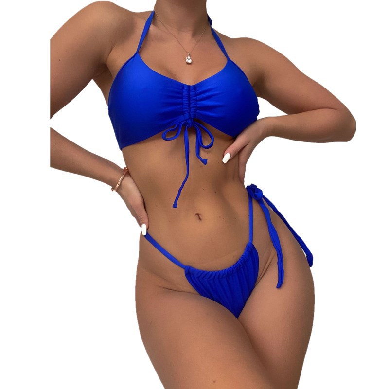 Elegant Women's Bikini Set with Halterneck – Two-Piece Summer Look