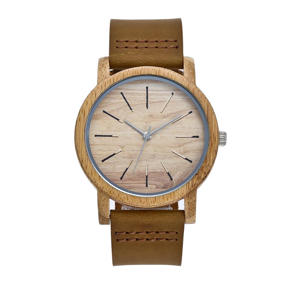 Pair bamboo watch creative | sustainable light design gift