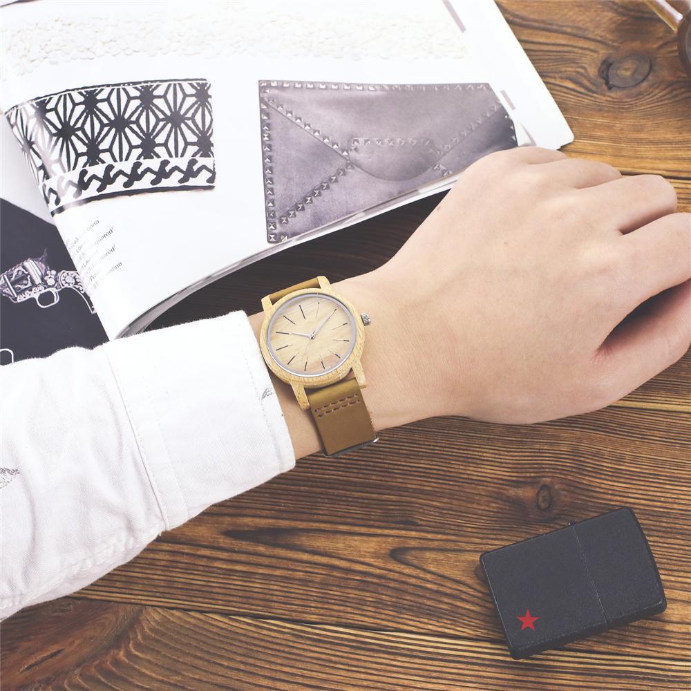 Pair bamboo watch creative | sustainable light design gift