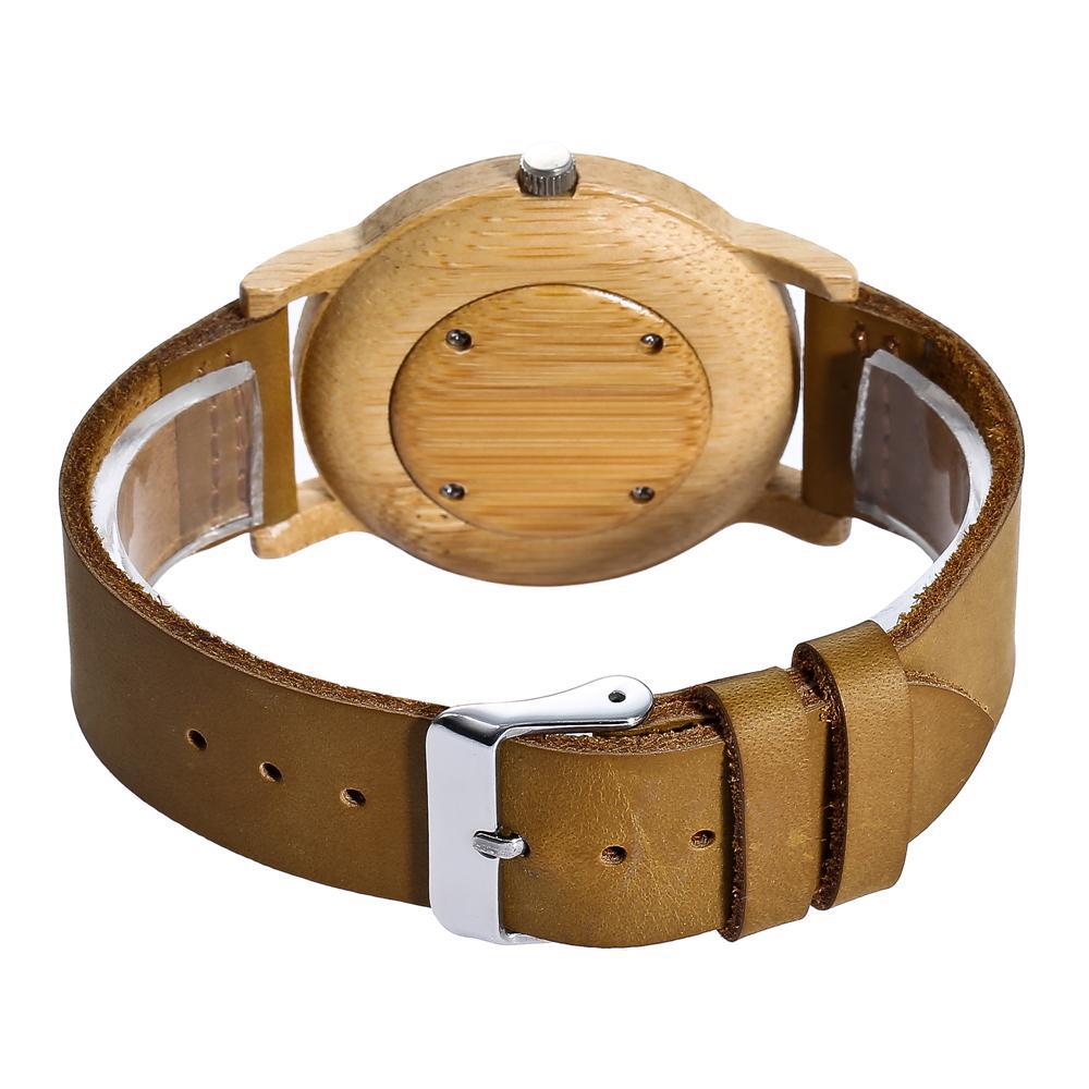 Pair bamboo watch creative | sustainable light design gift