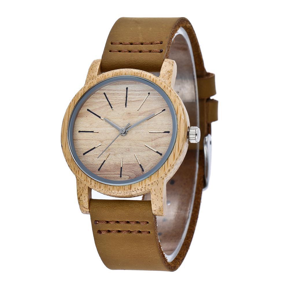 Pair bamboo watch creative | sustainable light design gift
