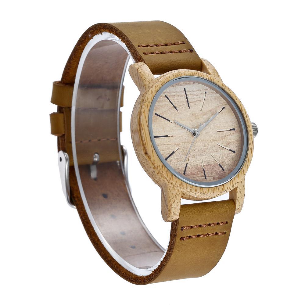 Pair bamboo watch creative | sustainable light design gift