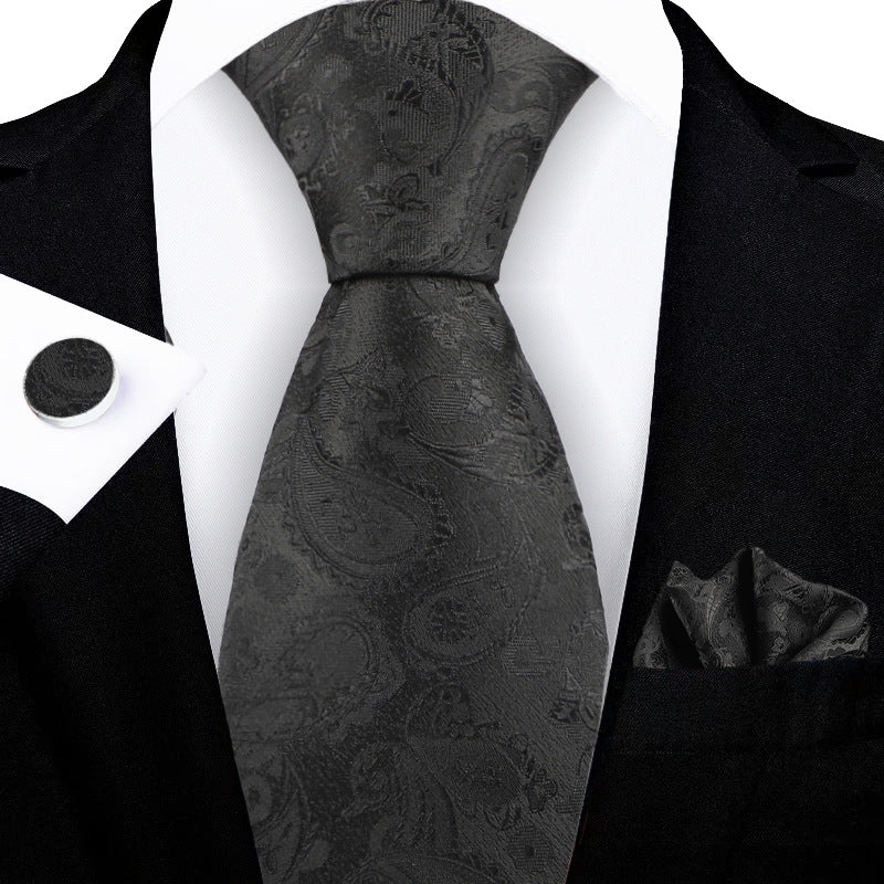 Tie Paisley Jacquard Embroidered Elegant Men's Premium