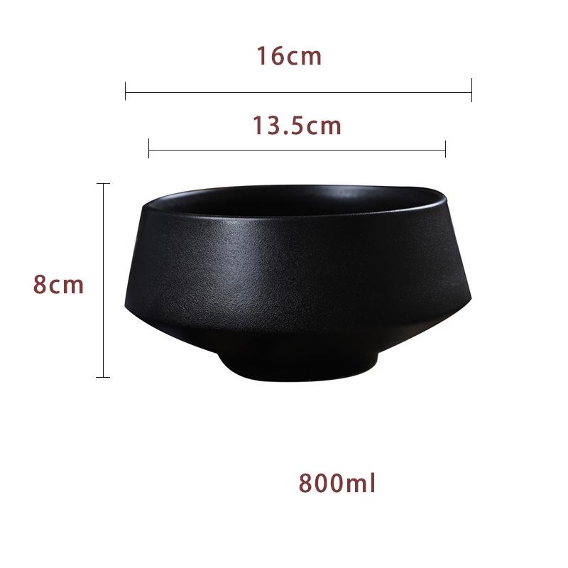 Large Ramen Bowl Ceramic Matt – Premium Noodle Bowl
