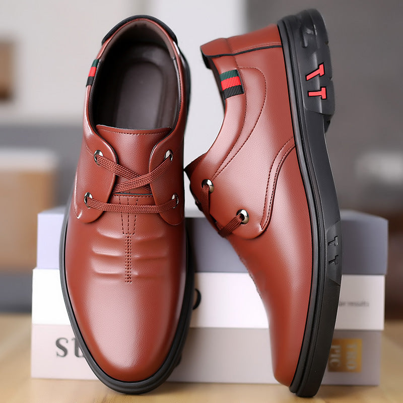 Men's Soft Leather Round Toe Shoes | Comfortable Casual Stylish