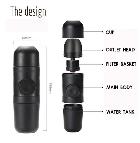 Mini Coffee Machine To Go – Portable Espresso Machine