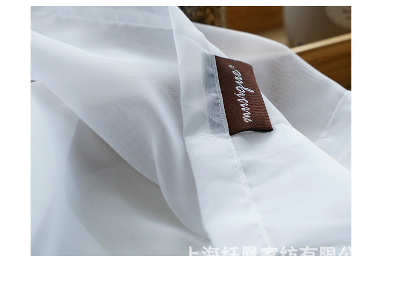 Cotton Linen Curtain | Modern lightweight plain natural