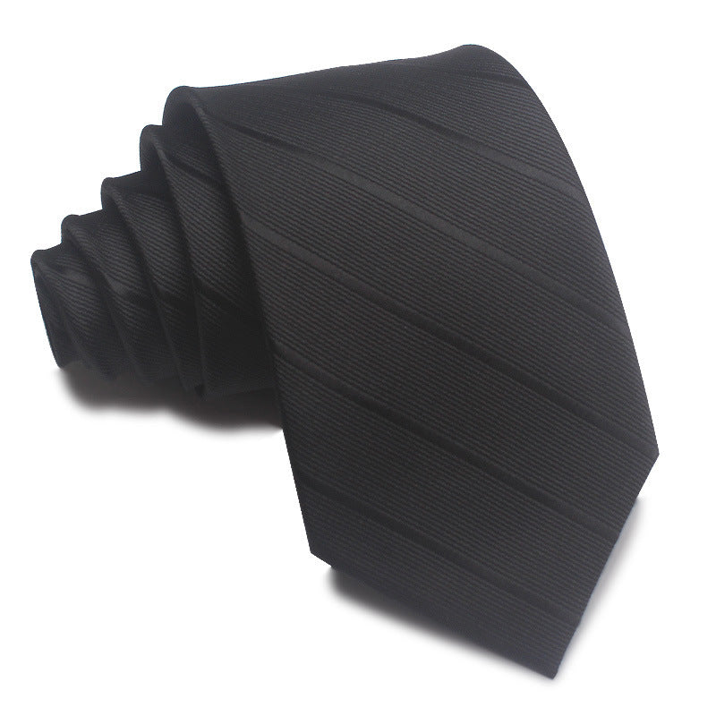 Men's Tie 8cm Striped Business Elegant Red Blue Black