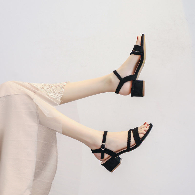 Women's Chunky Heel Sandals | Elegant Comfortable Summer Shoes