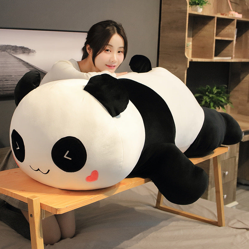 Large Panda Plush Pillow | Cuddly Toy Sleeping Pillow Soft