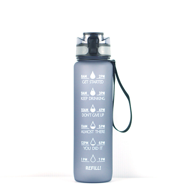 1000ml Transparente Trinkflasche Kawaii – BPA Frei Sportflasche