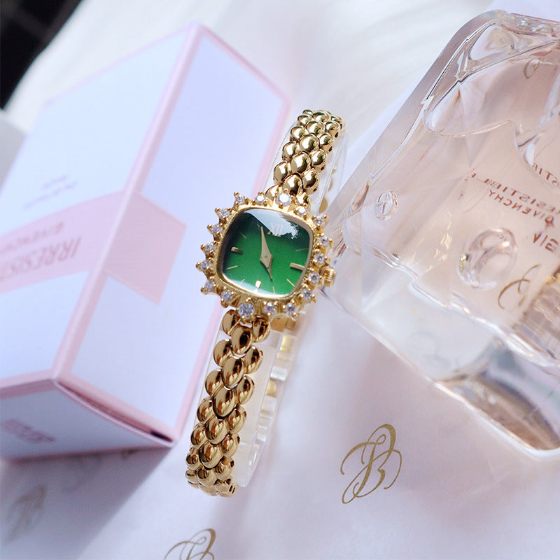 Ladies' Vintage Watch with Fine Chain Bracelet – Elegant Niche Watch