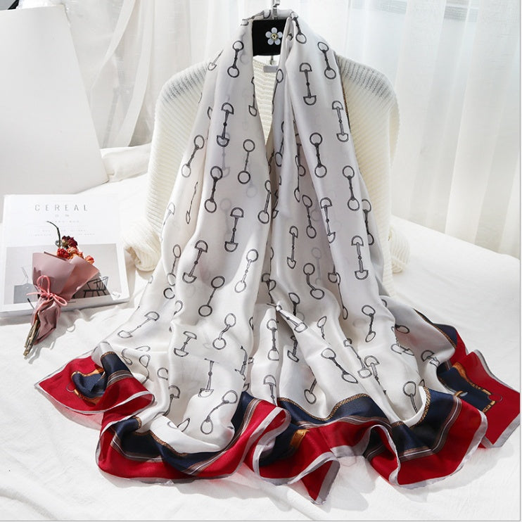 Damen Seidenschal Elegant | Luxuriöses Halstuch Mode Schal