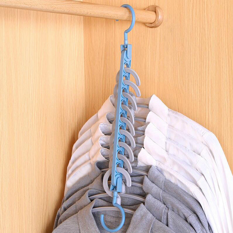 Clothes Hanger Organizer Space-Saving Wardrobe Organization System Clothing