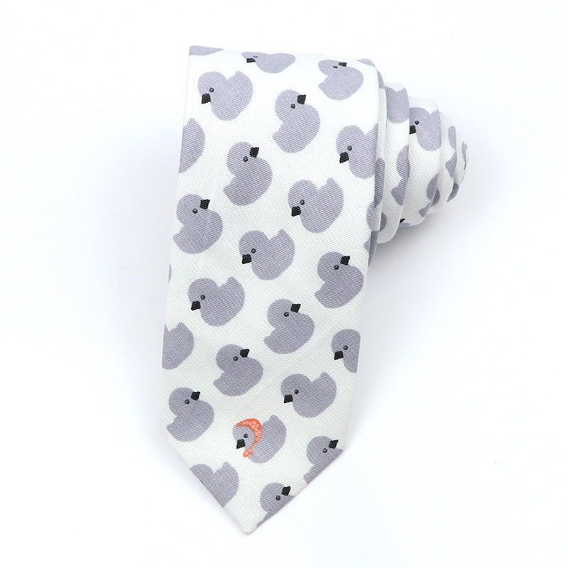 Slim Tie Men's Cotton Korean Slim Modern Elegant