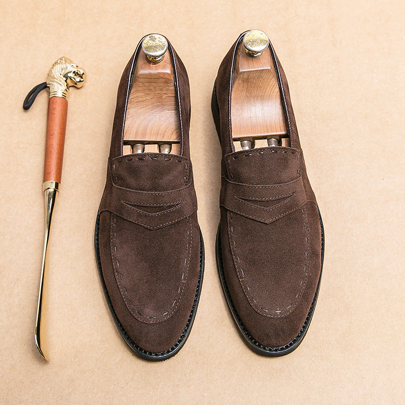 Men's Suede Shoes | British Pointed Elegant Casual