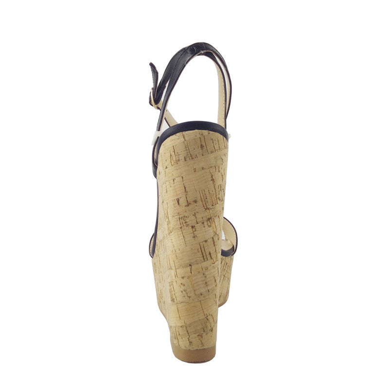 Women's Platform Sandals | Wood-Look Wedge Sandals Summer