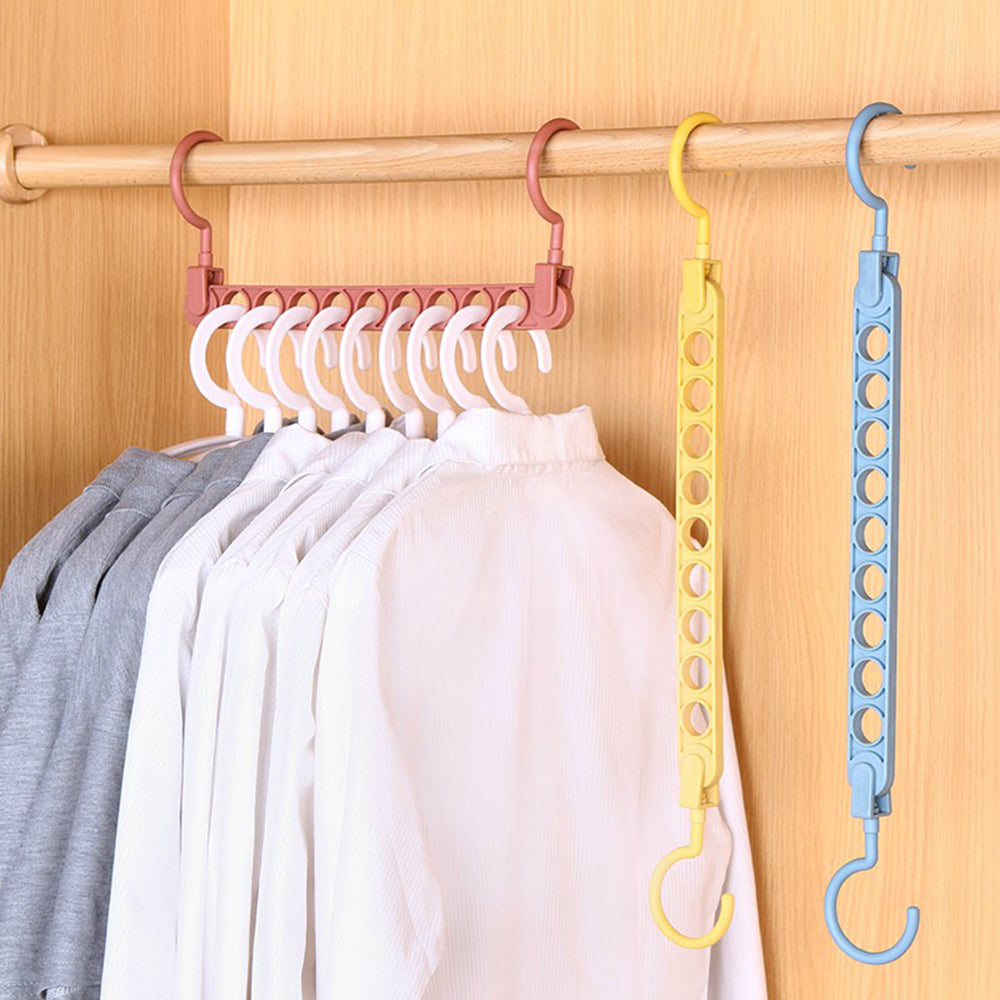 Clothes Hanger Organizer Space-Saving Wardrobe Organization System Clothing