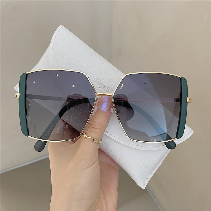 Damen Sonnenbrille Double Brow – Trendige Fashion UV Brille