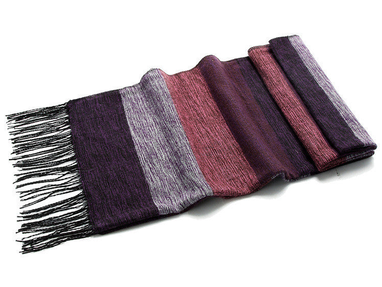 Men's Scarf cashmere-feel soft elegant stitching modern