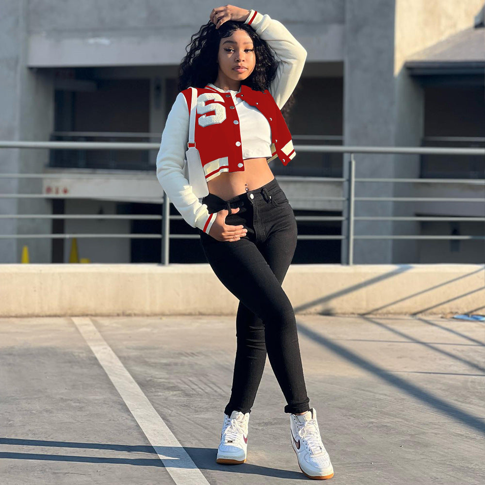 Women's Baseball Jacket | Fashionable Varsity Bomber Jacket