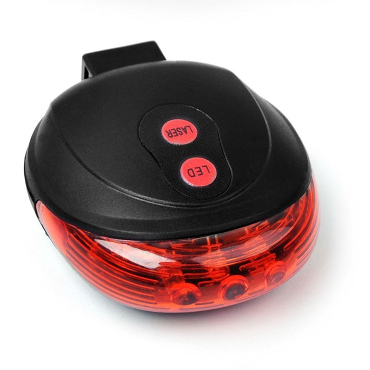 Bicycle Tail Light 5 LED with 2 Laser Lines | USB Rechargeable Safety Light