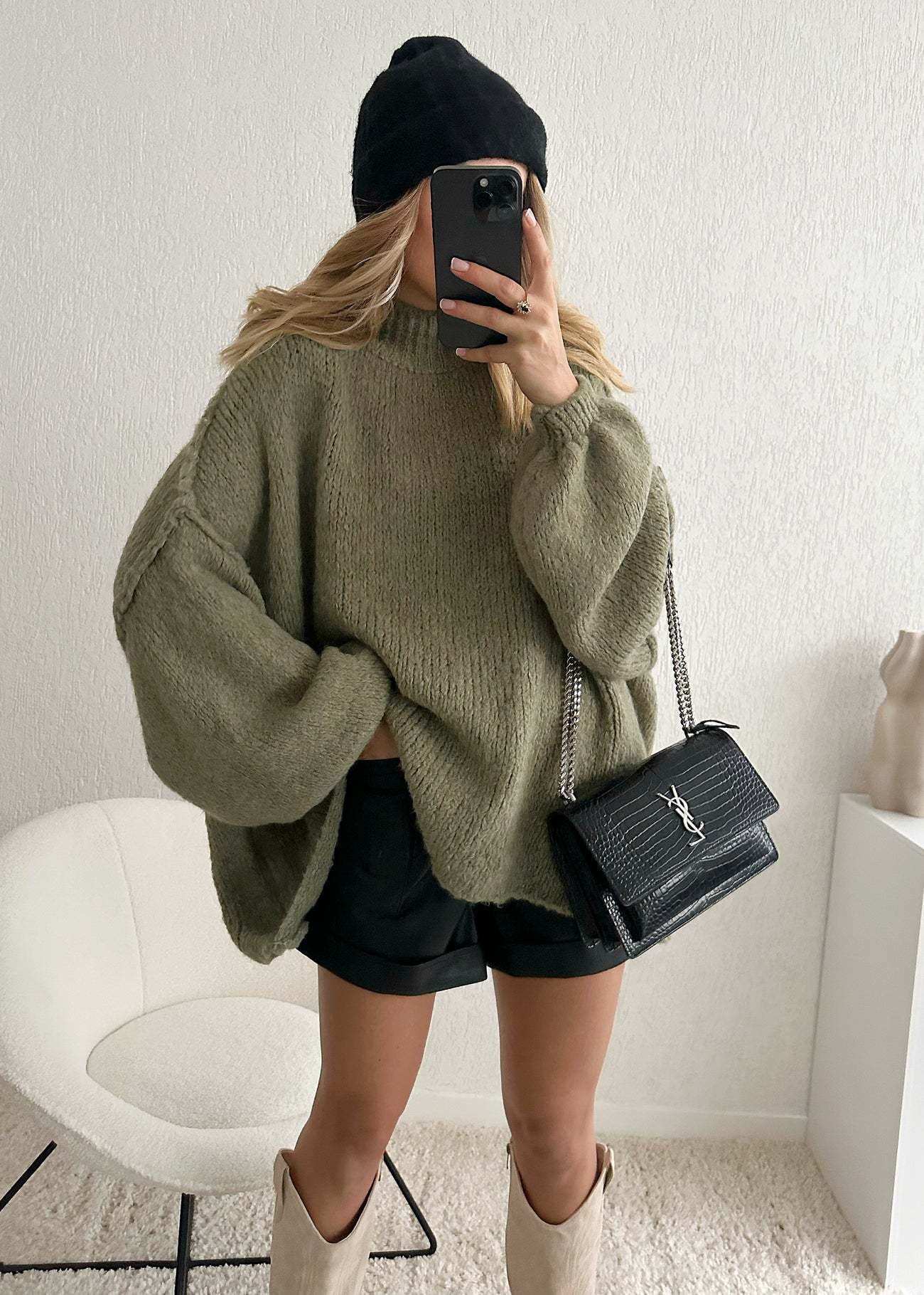 Damen Oversize Plus Size Pullover | Casual Winterlook