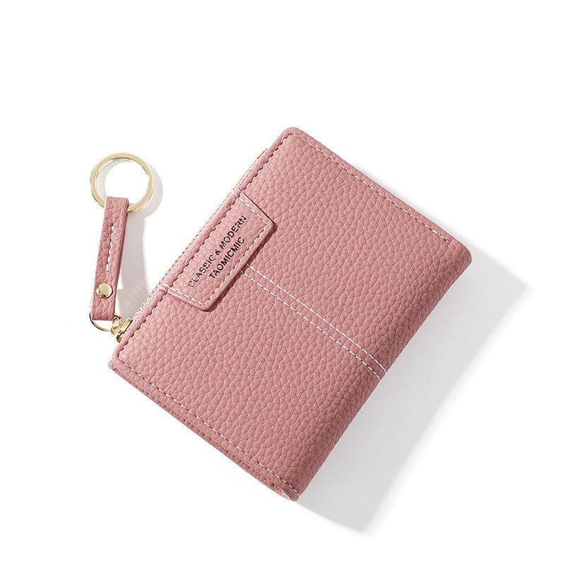 Women's Small Wallet | Card Slots & Trendy Keychain