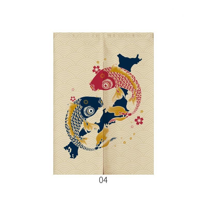 Japanese Noren Curtain | Ukiyo-e Modern Entrance Decor