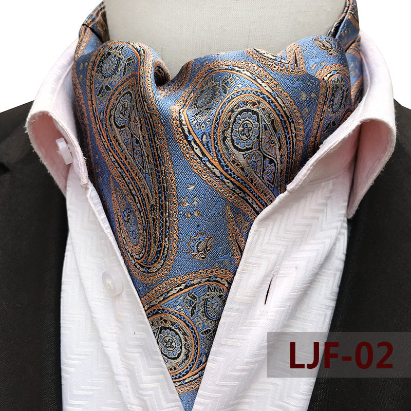 Men's Scarf Jacquard British Elegant Polyester Durable