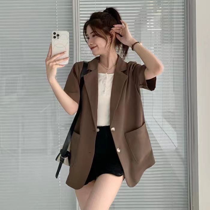 Elegantes Damen Kurzarm Blazer Set – Sommerlich, Modern & Stilvoll