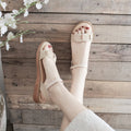 Women's Sandals Block Heel Elegant Summer Fairy Style Comfortable