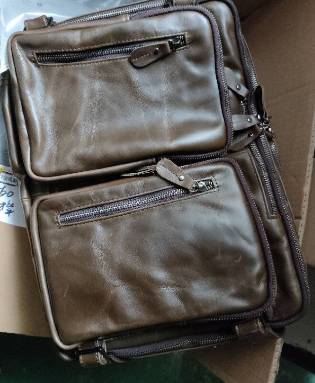 Men's Multifunctional Business Bag Made of Imported Genuine Leather – Premium Laptop Bag