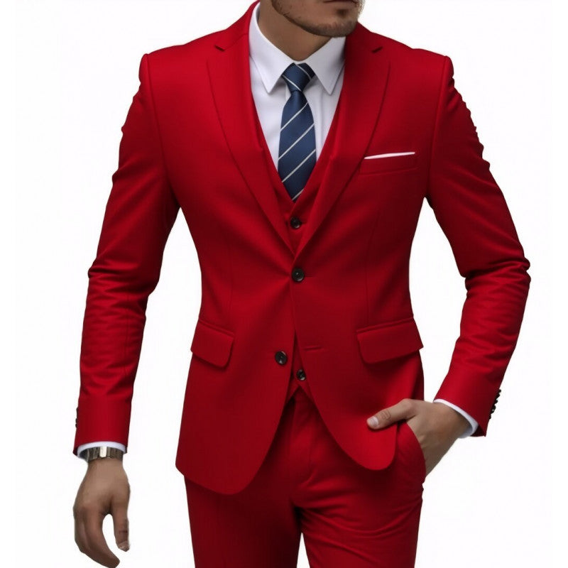 Men's Wedding Three-Piece Suit – Elegant Groomsmen Set