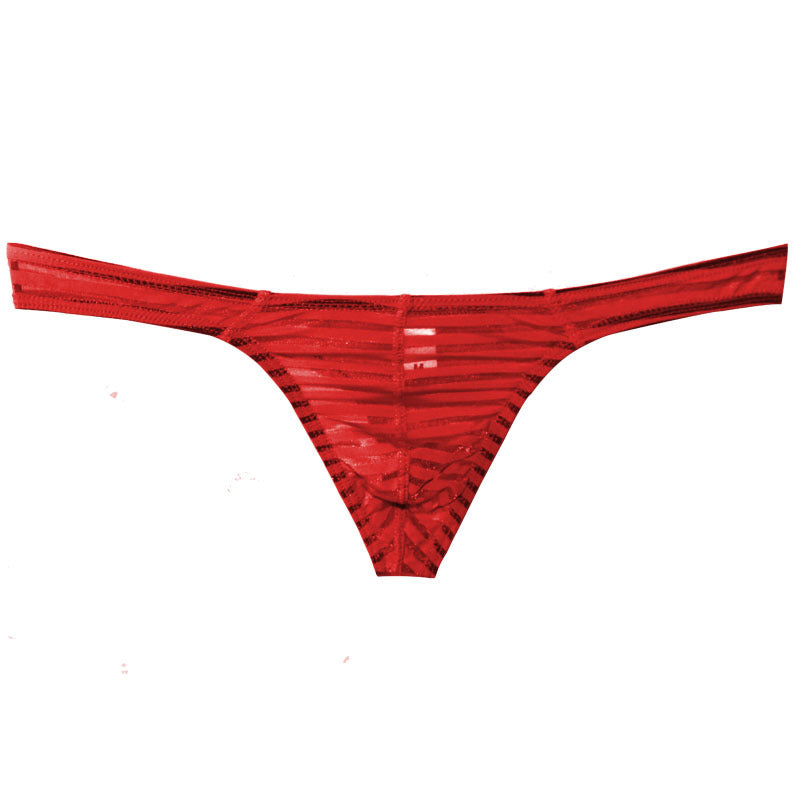 Men's T-String Underwear – Breathable Low-Waist U-Convex Briefs