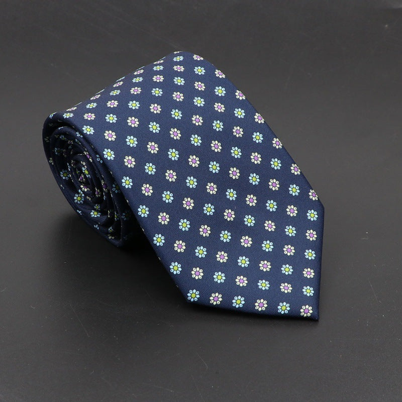 Men's Silk Tie Bohemian 7.5 cm Soft Elegant Modern
