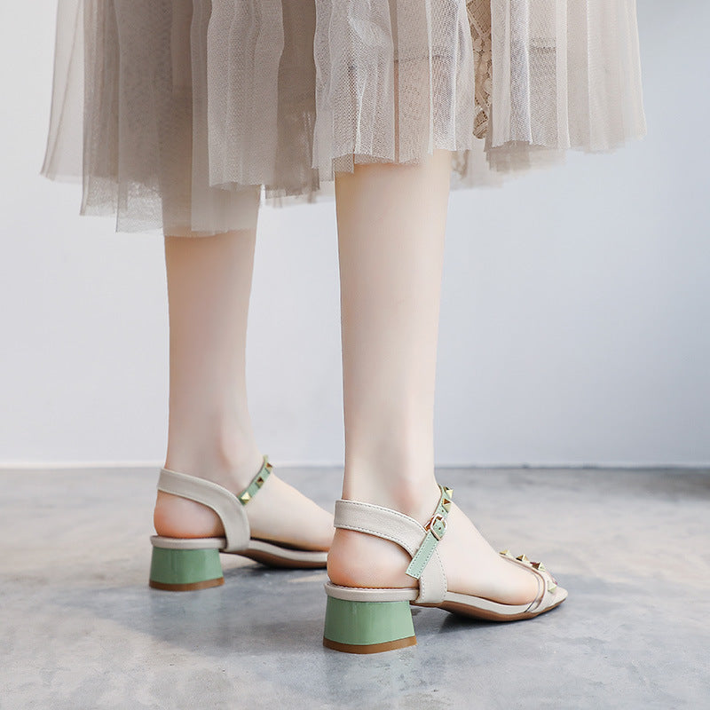 Women's Sandals with Buckle | Elegant Fashionable Summer Shoes