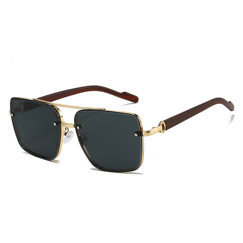Herren Sonnenbrille Doppelsteg | Holzoptik | Moderne Brille