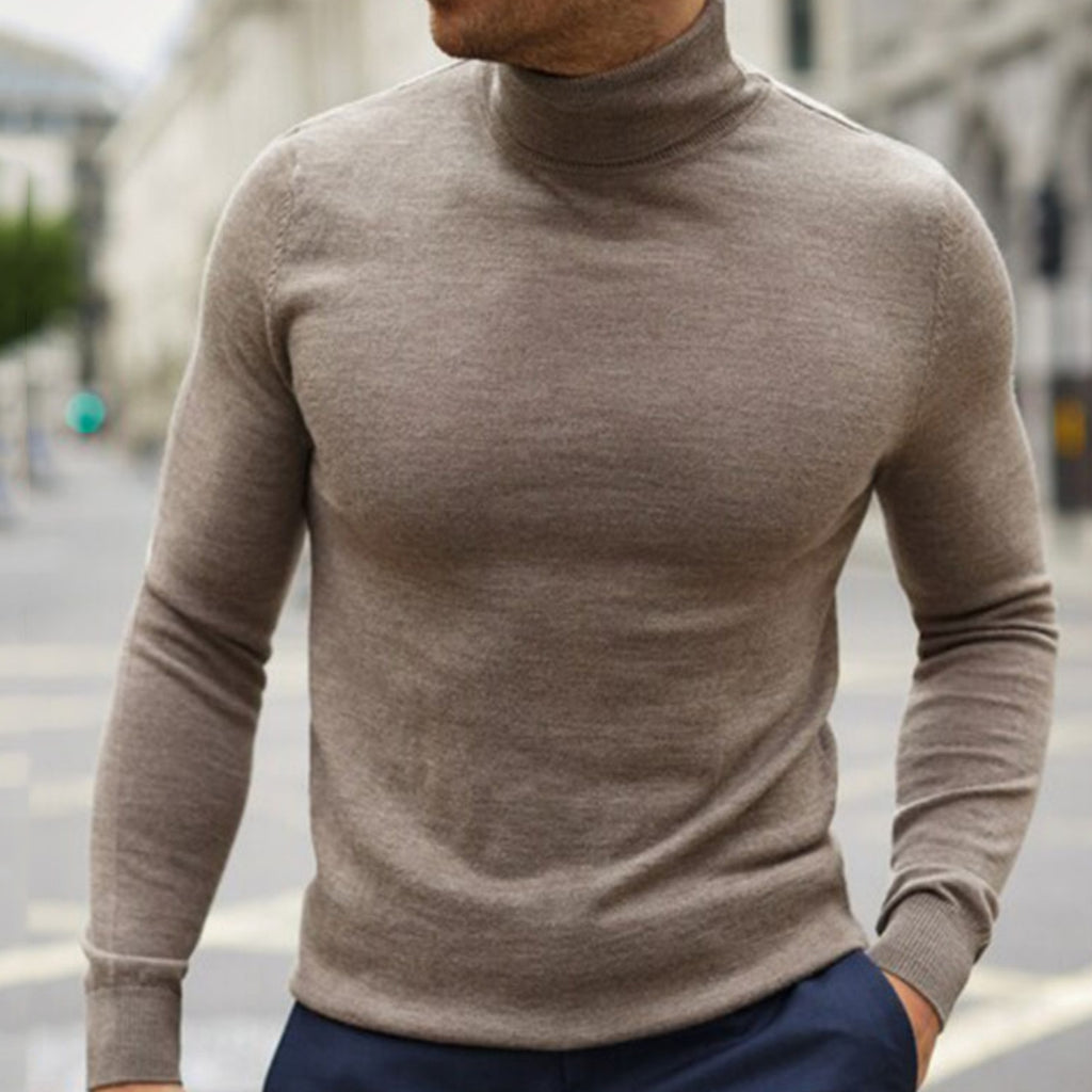 Men's Plain Knit Sweater – Stylish Casual Knit Sweater