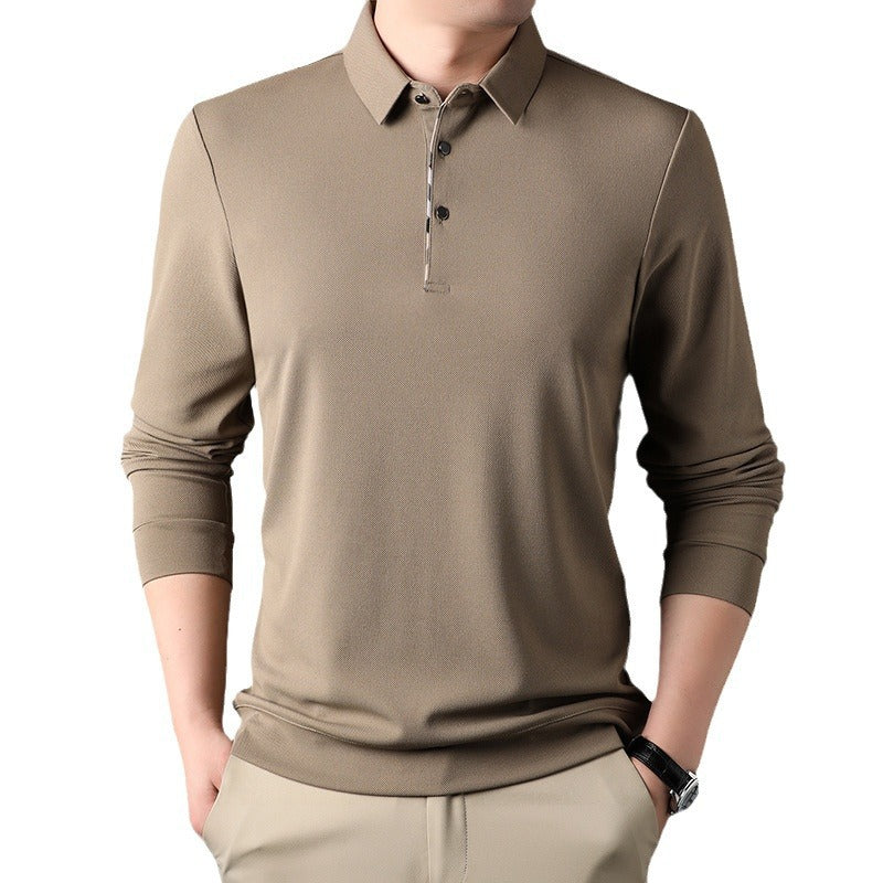Men's Long-Sleeved Polo Shirt – Stylish Casual Shirt Spring Autumn