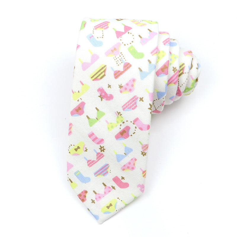 Slim Tie Men's Cotton Korean Slim Modern Elegant