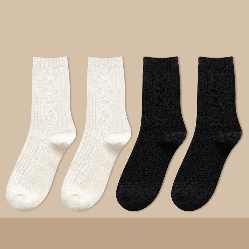 Damen Kaschmir Kniestrümpfe Warm – Dicke Kuschel Langsocken