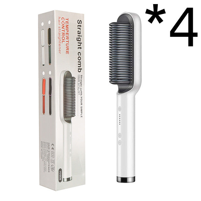 2-in-1 Glättungsbürste & Lockenstab – Ionen Haarstyler Elektrisch
