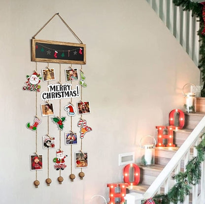 Wooden Photo Wall with Clips | Buy Modern & Creative Wall Decor
