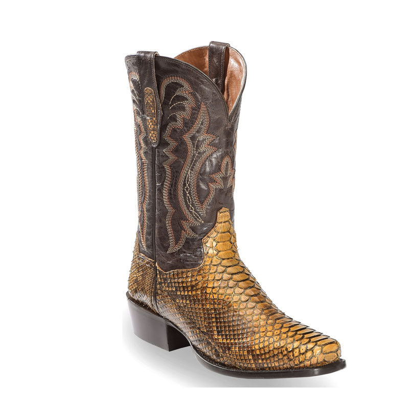 Men's Embroidered Lace Boots – Luxury Style Patchwork Quilted Boots
