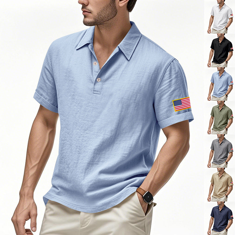 Men's Linen Shirt Short Sleeve | Lightweight Airy Summer Shirt