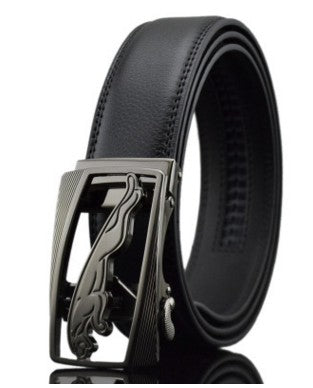 Men's Automatic Belt Leather Elegant Adjustable Business Style