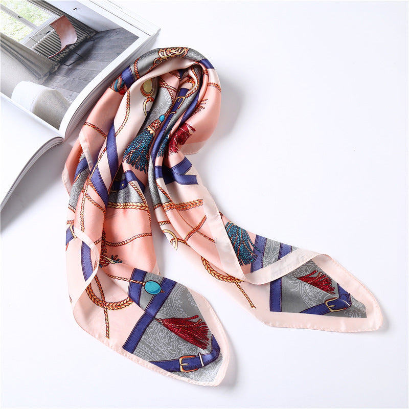 Damen Seidenschal elegant leicht dekorativ Mode Halstuch Stil